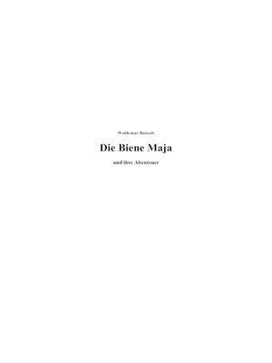 cover image of Die Biene Maja